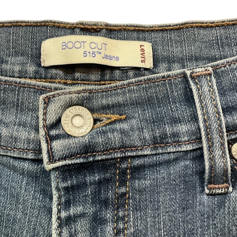Y2K Levi’s Bootcut 515 Jeans Women Blue 10 Short - Picture 2 of 4